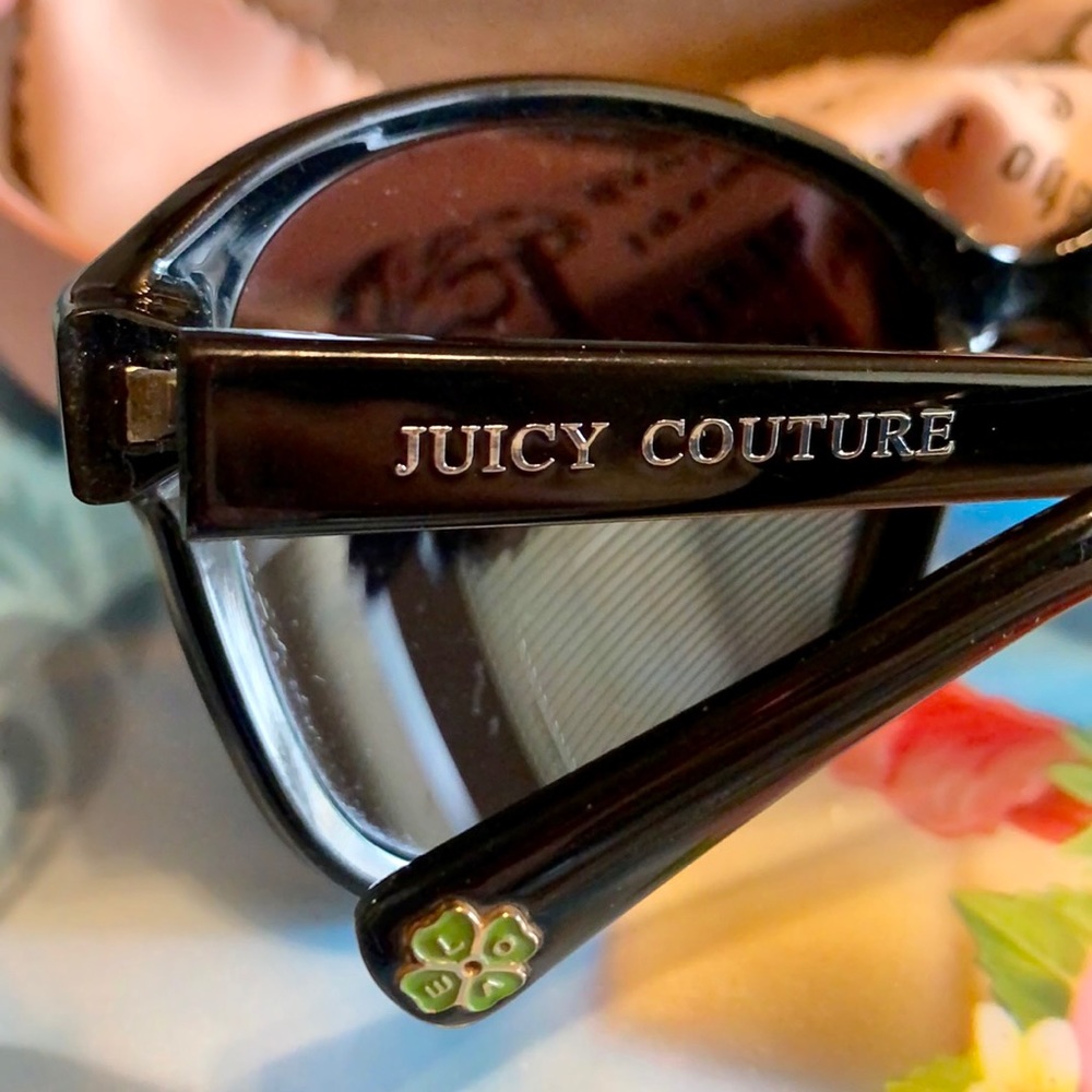 ๐ Juicy Couture Sunglasses W/ Four Leaf Clover! - Picture 3 of 14